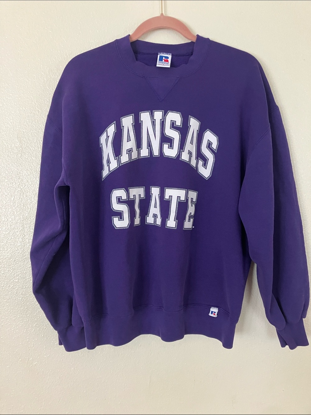 VTG Russell Kansas State Crewneck Sweatshirt, L